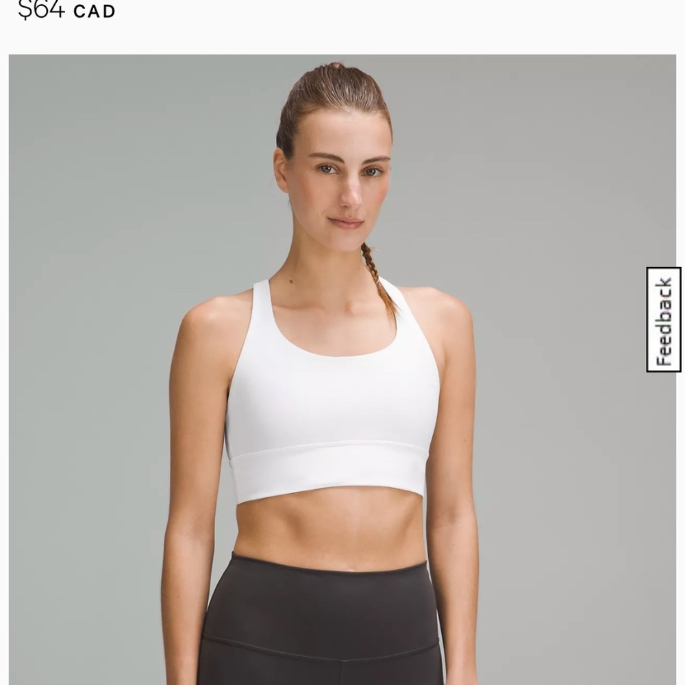 Lululemon Energy Long Line Sports Bra size 8